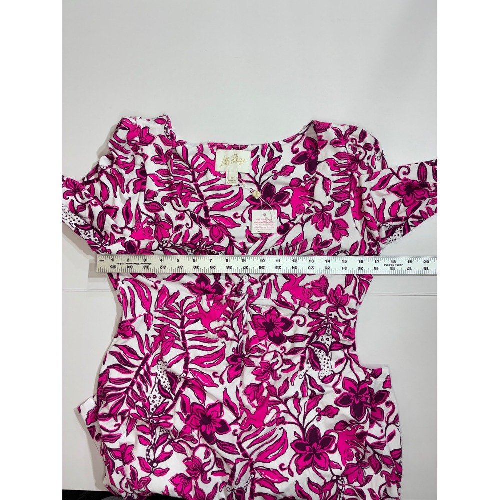 Lilly Pulitzer Anne skirted romper elderberry blossom Dress Womens Medium Pink - Picture 6 of 9